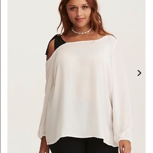 Bow One Shoulder Blouse